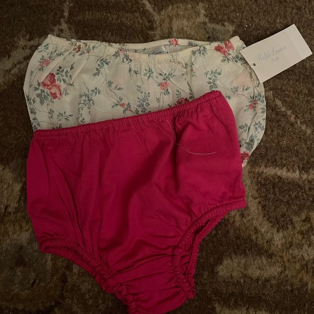 Ralph Lauren Baby Bloomers/Diaper Covers (2)